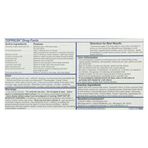 Topricin Anti-Inflammatory Pain Relief Cream - 2 oz