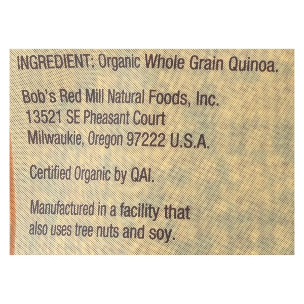 Bob's Red Mill Organic Whole Grain Tri-Color Quinoa - Case of 4 - 26 OZ - Image 2