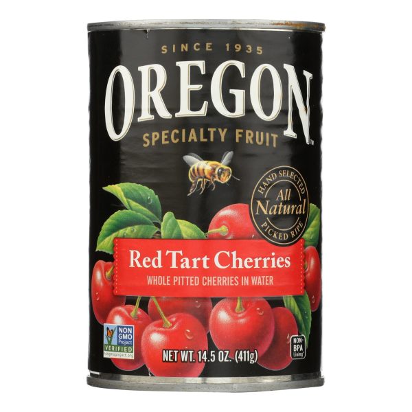 Oregon Fruit Red Tart Cherries In Water - Case of 8 - 14.5 oz. - Image 2
