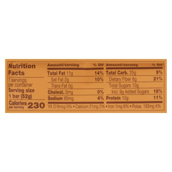 Over Easy - Breakfast Bar Peanut Butter Chocolate - Case of 12-1.8 OZ - Image 3