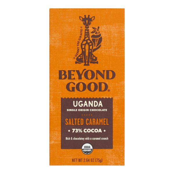 Beyond Good - Bar Salt Caramel Dark Chocolate - Case of 12-2.64 OZ - Image 2