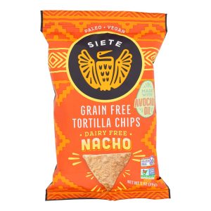 Siete - Tortilla Chips Nacho - Case of 24 - 1 OZ