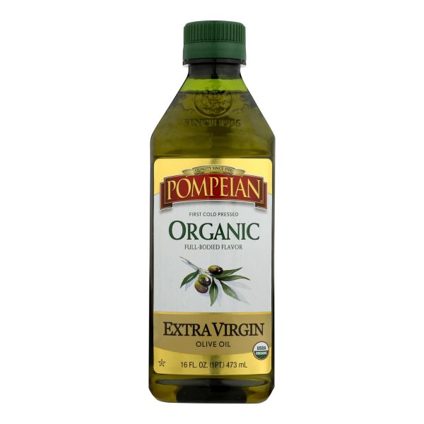 Pompeian Organic Extra Vigin Olive Oil - Case of 6 - 16 FZ - Image 3