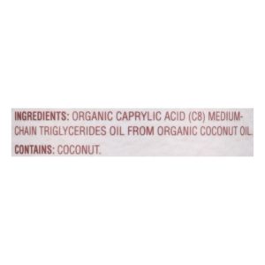 Nutiva - Oil Organic C8 Mct Coconut - 1 Each-12 FZ