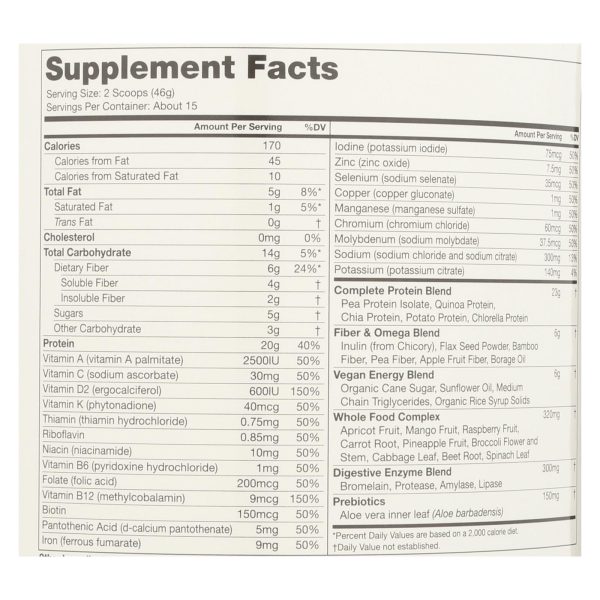 Naturade All-In-One Vegan Chocolate Shake - 24.34 oz - Image 2