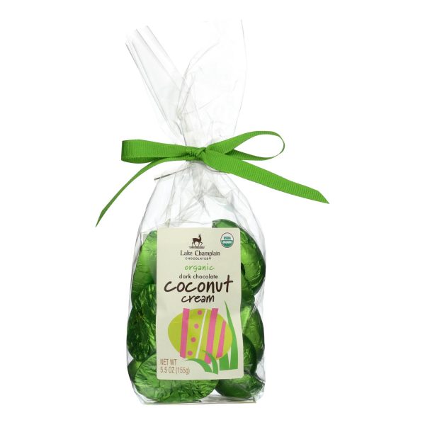 Lake Champlain Chocolates - Chocolate Egg Coconut Cream - Case of 12-5.5 OZ