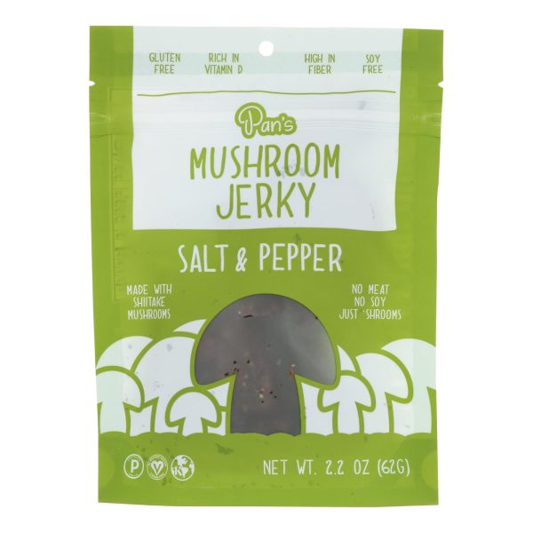 Pan's - Mushroom Jerky Salt Pppr - Case of 6-2.2 OZ - Image 3