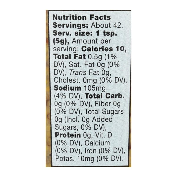 Bornier - Mustard - Organic Whole Grain - Case of 6 - 7.4 oz.