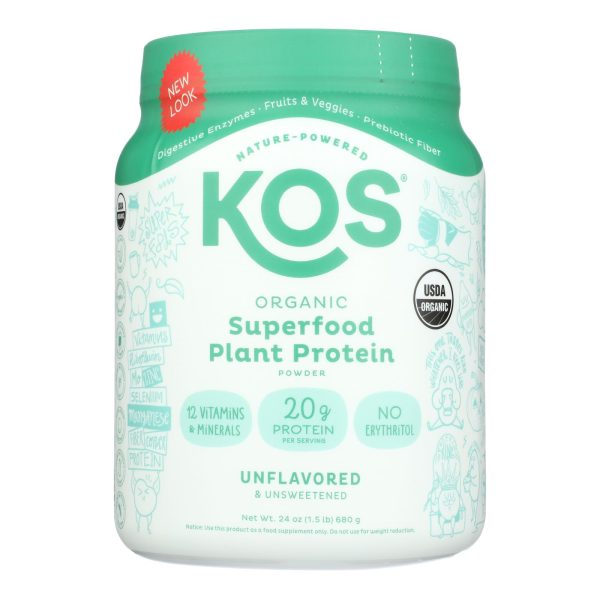 Kos - Prot Powder Unflav - 1 Each-24 OZ
