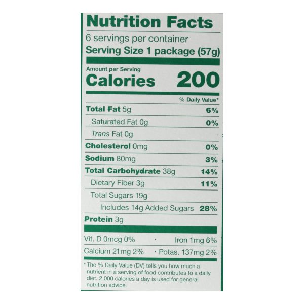 Nature's Bakery Stone Ground Whole Wheat Fig Bar - Apple Cinnamon - Case of 6 - 2 oz. - Image 3