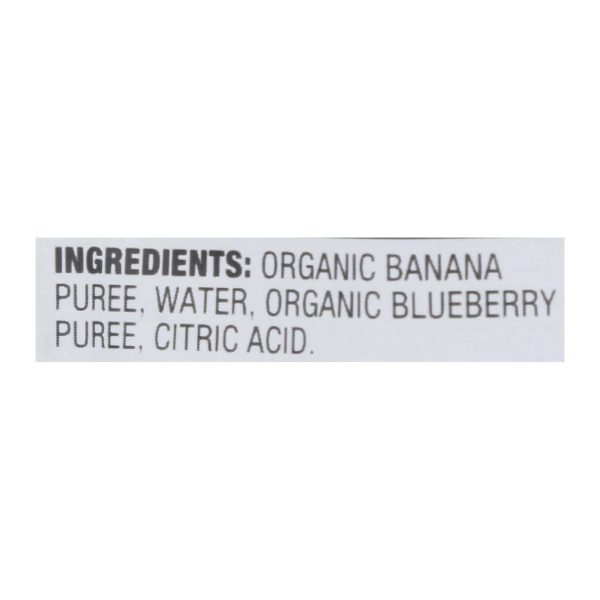 Earth's Best Organic Banana Blueberry Baby Food Puree - Stage 2 - Case of 12 - 4 oz.