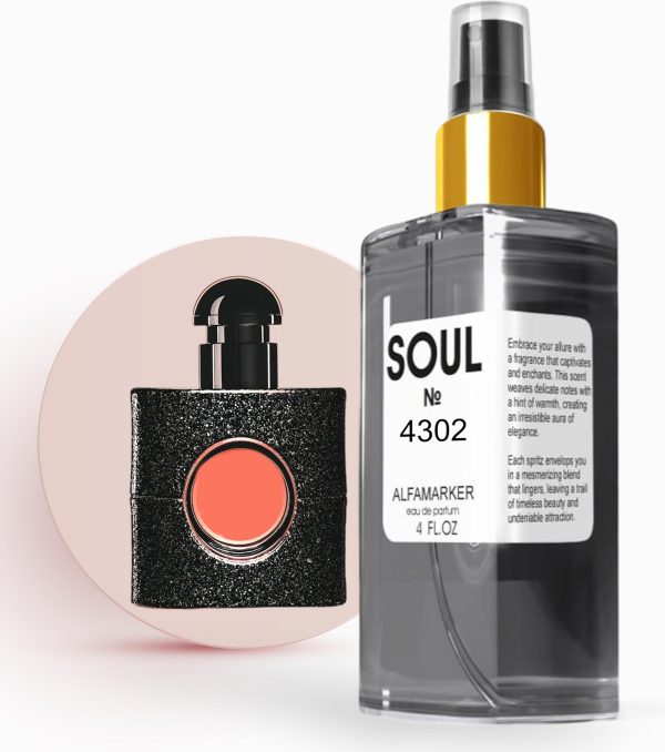 SOUL No. 4302 Impression of Black Op.| Perfume for Women | Women Eau de Parfum | Spray 4.0 Fl Oz   120 ml | Long Lasting Fragrance