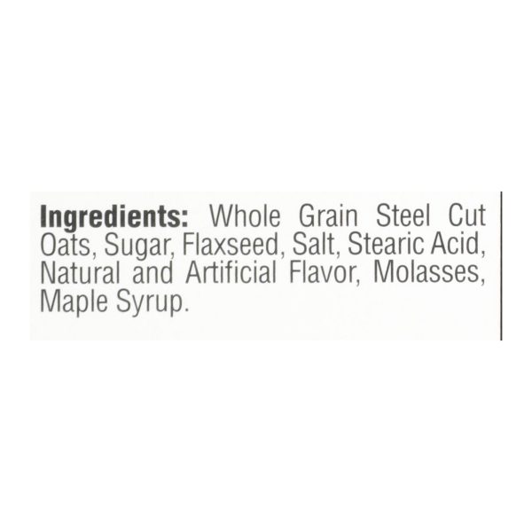 Better Oats Steel Cut Maple & Brown Sugar Instant Oatmeal With Flax Seeds  - Case of 6 - 15.1 OZ - Image 2