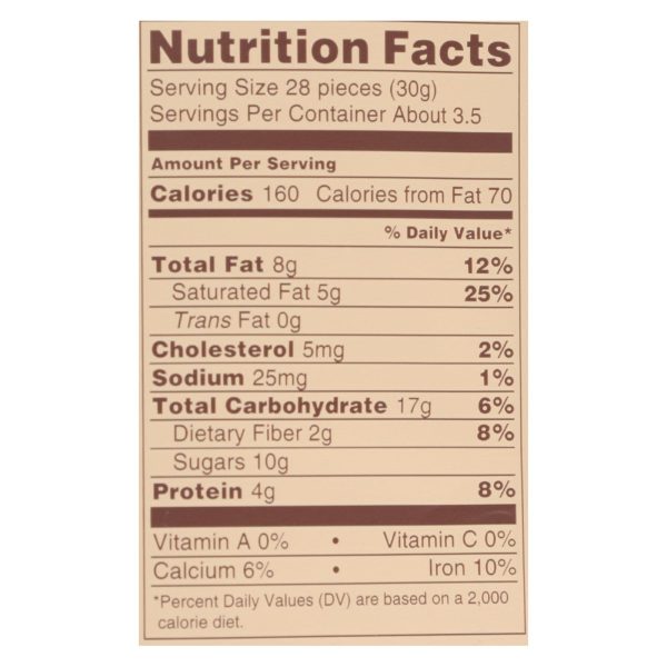 Lebby Snacks - Chickpea Snacks Milk Chocolate - Case of 6 - 3.5 OZ - Image 2