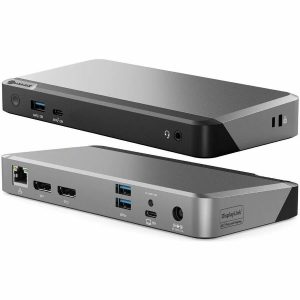 Alogic Universal Dock Dual Display Screen 4K docking station with 100W power delivery PD DP Alt Mode USB-C and USB-A devices
