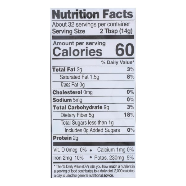 Let's Do Organics Organic Flour - Coconut - Case of 6 - 16 oz. - Image 2