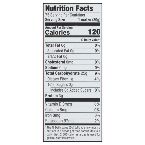Streit's - Matzo Kosher for Passover - Case of 6 - 5 LB - Image 2
