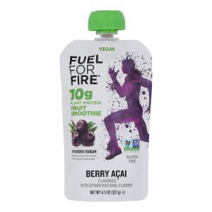Fuel For Fire - Protn Smthie Fruit Berry Acai - Case of 12 - 4.5 OZ