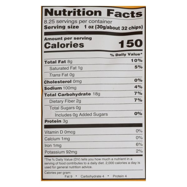 R. W. Garcia Organic Blue Corn Chips - Case of 12 - 8.25 OZ