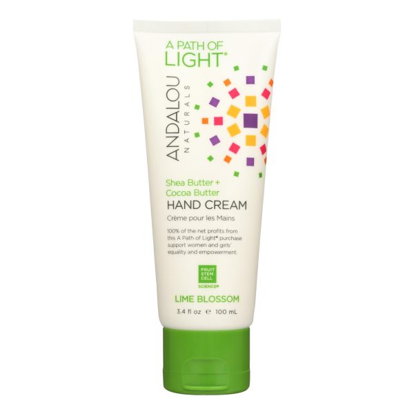 Andalou Naturals Hand Cream - A Force of Nature Shea Butter plus Coconut Water - Lime Blossom - 3.4 oz - Image 2