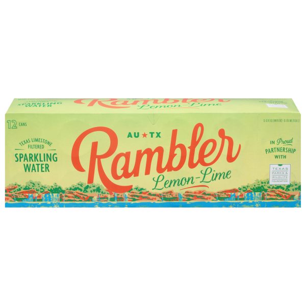 Rambler - Water Sparkling Lemon Lime - Case of 2-12/12 FZ - Image 3