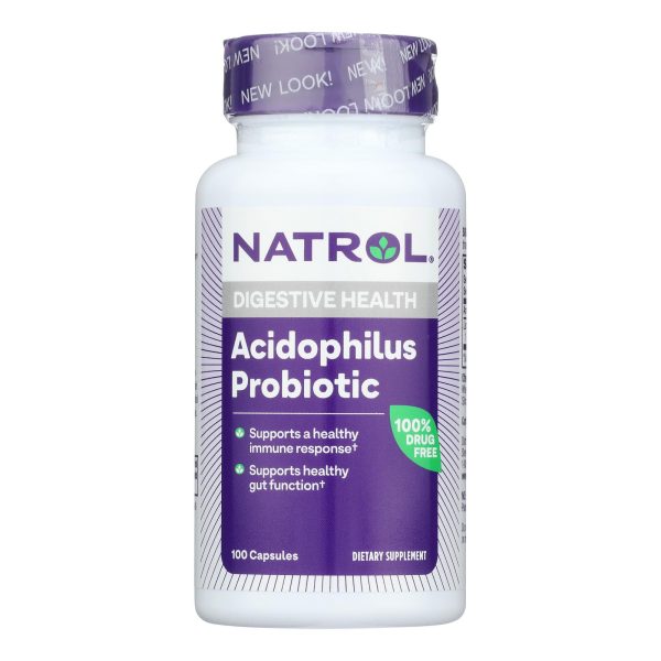 Natrol Acidophilus Probiotic - 100 mg - 100 Capsules - Image 2