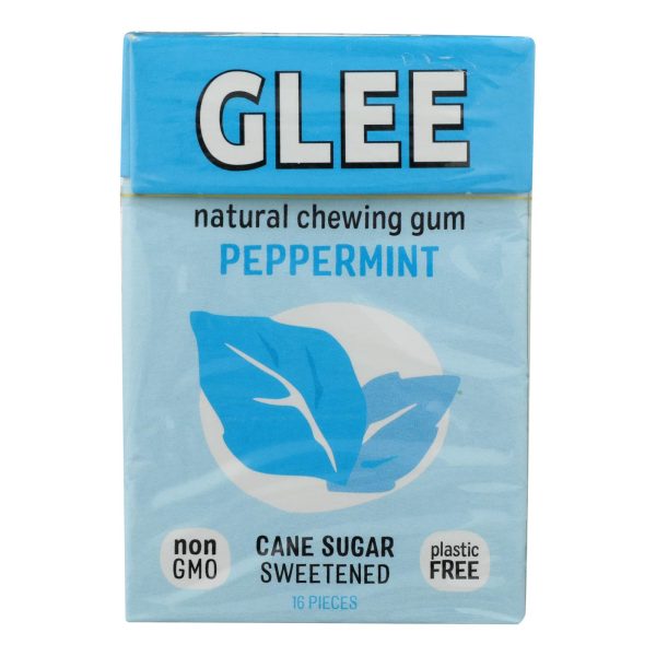 Glee Gum Chewing Gum - Peppermint - Case of 12 - 16 Pieces - Image 2