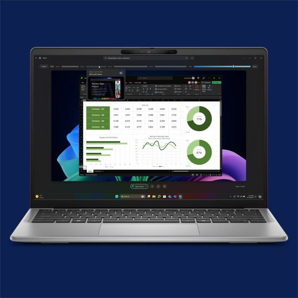 Dell Latitude 7000 7455 14" Touchscreen Copilot+ PC Notebook - QHD+ - Qualcomm Snapdragon X Elite X1E-80-100 - 16 GB - 512 GB SSD - English (US) Keyboard - Aluminum Titan Gray - Image 6