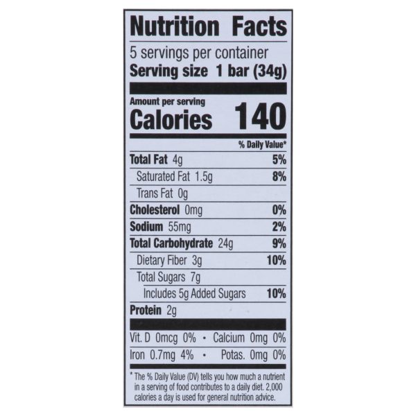 Cascadian Farm - Bar Oats N Honey 5ct - Case of 6-6 OZ - Image 3