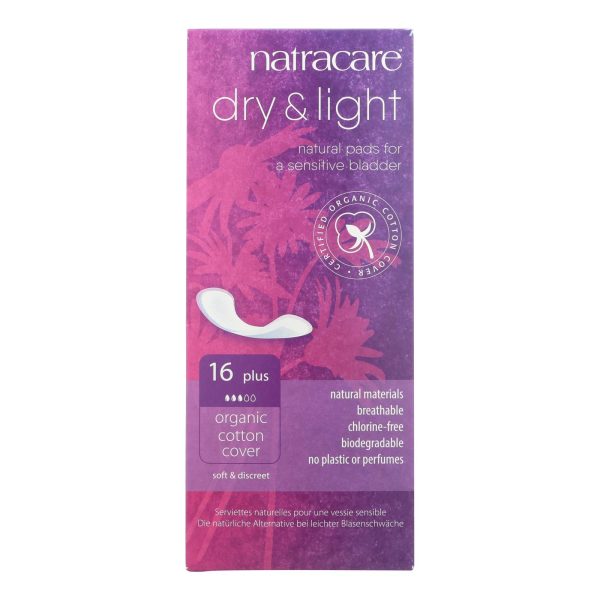 Natracare - Pads Dry&light Plus - 1 Each - 16 CT - Image 2