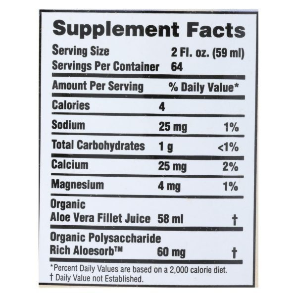 Lily of the Desert - Aloe Vera Juice - Inner Fillet - Case of 4 - 1 Gallon - Image 2