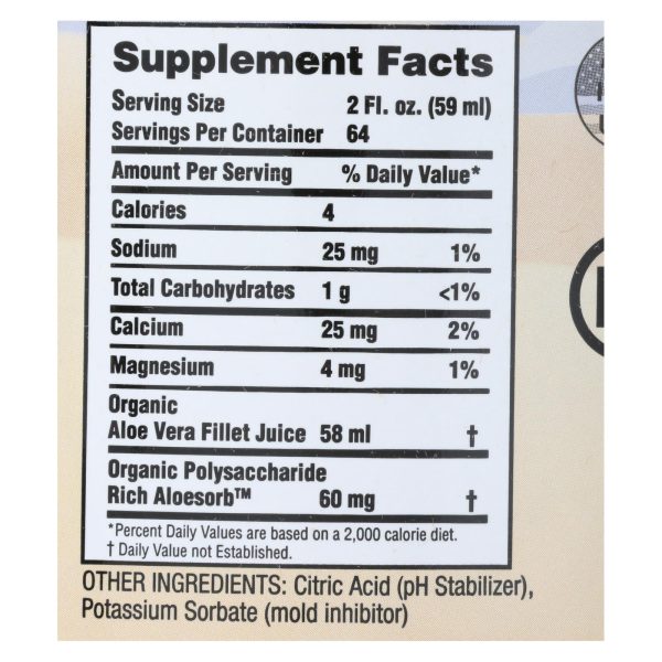 Lily of the Desert - Aloe Vera Juice - Inner Fillet - Case of 4 - 1 Gallon - Image 3