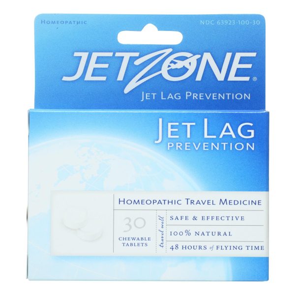 Jet Zone Jet Lag Prevention - Homeopathic Travel Medicine - 30 Tablets - Case of 6 - Image 2