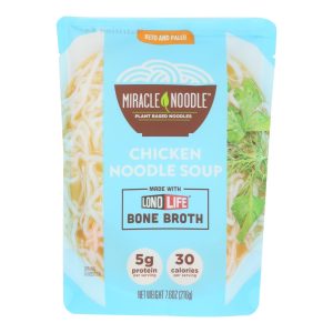 Miracle Noodle - Soup Chicken Bone Broth - Case of 6 - 7.6 OZ