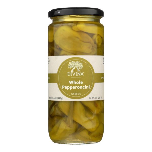Divina - Pepperoncini All Natural - Case of 6-15.5 Ounces - Image 2