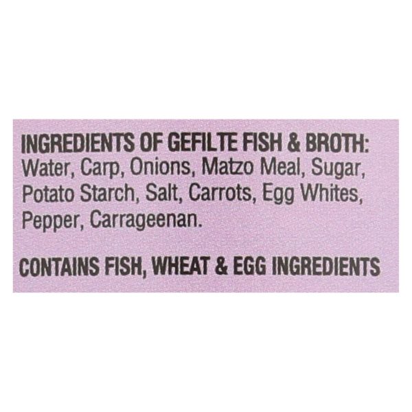 Yehuda Matzo Gelfilte Fish - Original - Case of 12 - 24 oz. - Image 2