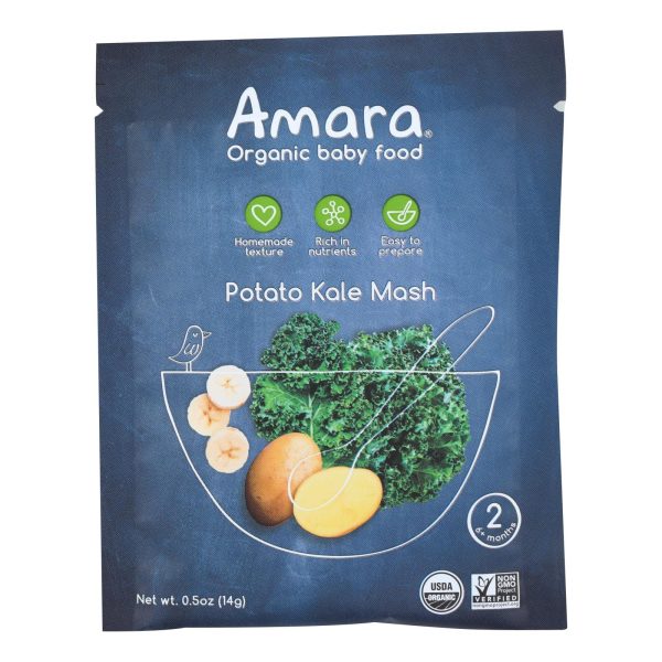 Amara - Baby Food Potato Kale - Case of 7 - .5 OZ