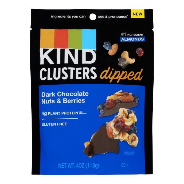 Kind - Clstr Dip Dkchoc Nut/brry - Case of 8-4 OZ - Image 2