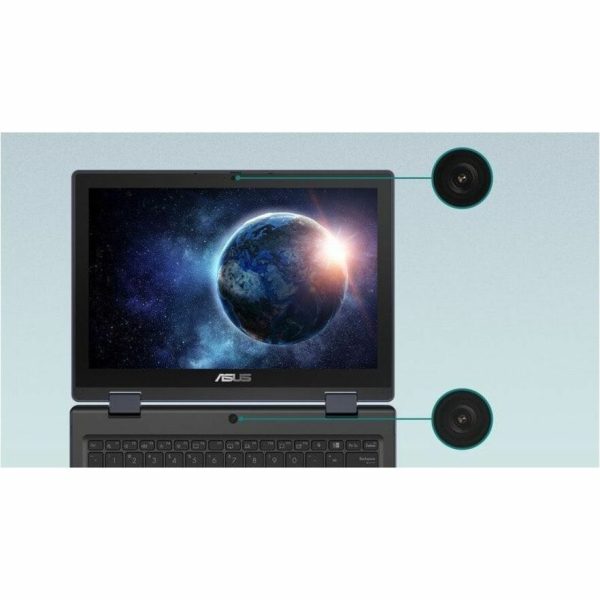 Asus BR1204F BR1204FGA-YS14T-S 12.2" Touchscreen Rugged Convertible 2 in 1 Notebook - WUXGA - Intel N-Series N100 - 4 GB - Mineral Gray - Image 7