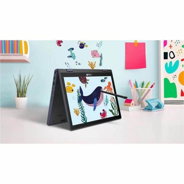 Asus BR1204F BR1204FGA-YS14T-S 12.2" Touchscreen Rugged Convertible 2 in 1 Notebook - WUXGA - Intel N-Series N100 - 4 GB - Mineral Gray - Image 8