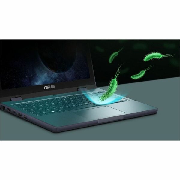 Asus BR1204F BR1204FGA-YS14T-S 12.2" Touchscreen Rugged Convertible 2 in 1 Notebook - WUXGA - Intel N-Series N100 - 4 GB - Mineral Gray - Image 9