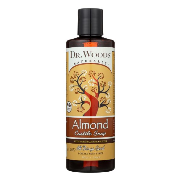 Dr. Woods Shea Vision Pure Castile Soap Almond with Organic Shea Butter - 8 fl oz - Image 2