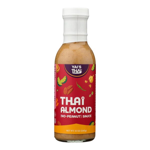Yai's Thai Sauce - Thai Almond - Case of 6 - 12 oz
