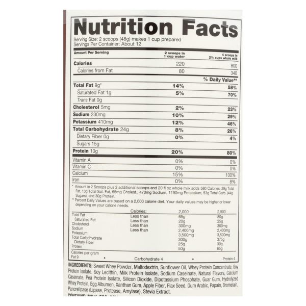 Naturade Weight Gain Vanilla - 20.3 oz