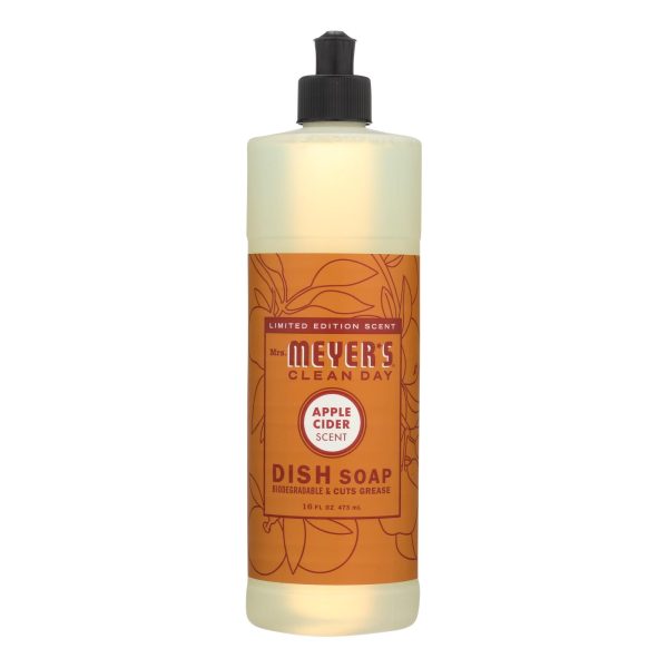 This Amazing Seasonal Scented Mrs. Meyer's Apple Cider Dish Soap  - Case of 6 - 16 FZ - Image 2