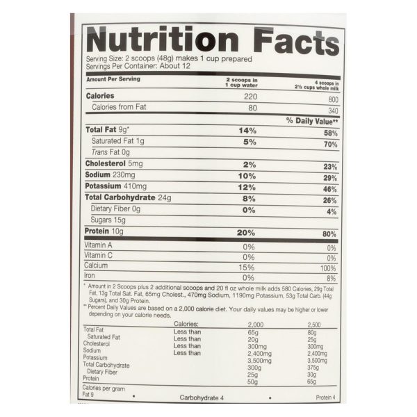 Naturade Weight Gain Vanilla - 20.3 oz - Image 3