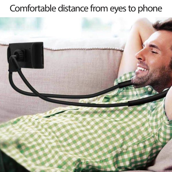 Universal Lazy Hanging Neck Phone Stand Mount Necklace Support Bracket Holder - Image 2