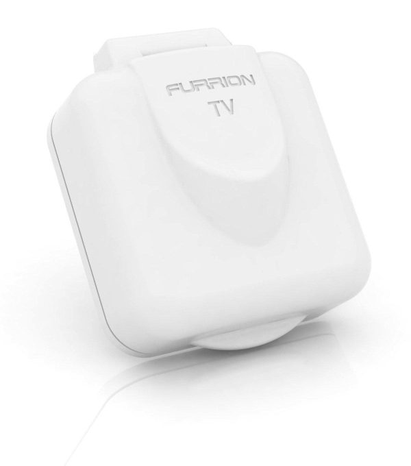 Mini TV SAT Inlet Square with F Type Connector for Coaxial Cable Feed  Marine Grade Weatherproof Sealing (White)   FTVINB PS - Image 4