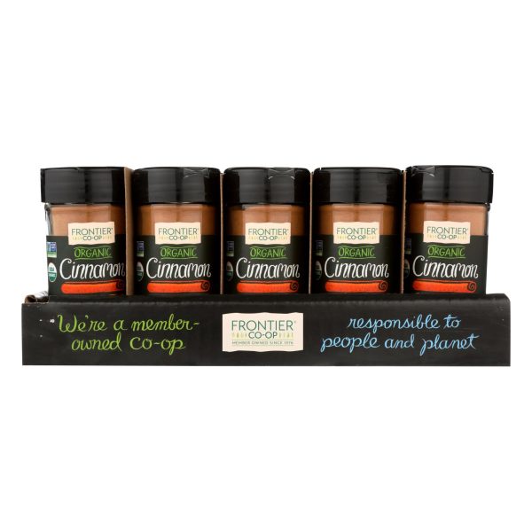Frontier Herb - Cinnamon - Organic - Case of 15 - 1.90 oz