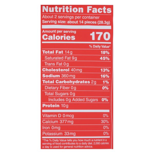 Moon Cheese's Pepper Jack Dehydrated Cheese Snack  - Case of 12 - 2 OZ - Image 3